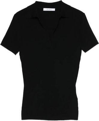 Max Mara Top met korte mouwen - Zwart