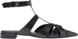 Scarosso Clara Ballerina - Dames - Ballerinas - Zwart - 39 1/2 EU - Leer - Schoenen