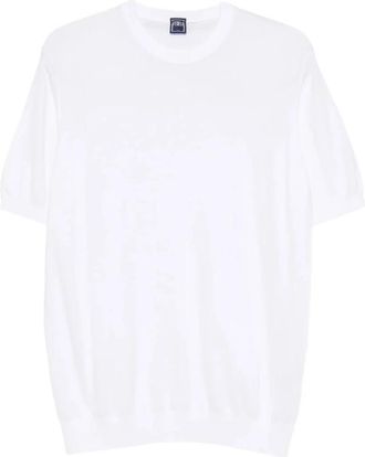 Fedeli T-shirt met ronde hals en korte mouwen - Heren - T-shirts - Wit - S - Tops
