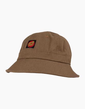 Santa Cruz Mens Santa Cruz Mens Classic Label Bell Hat Bucket Hat - Taupe - OS - Brown - Size: ONE size