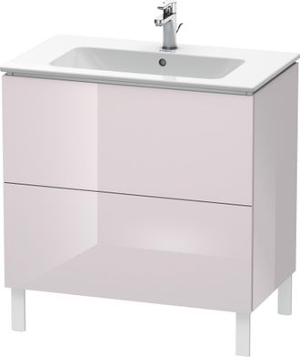 Duravit Duravit L-cube Vanity Unit Vertical, Anchura 820mm, Profundidad 481mm, 2 Extra&iacute;bles, Adecuado Para M&iacute; Por Starck Art&iacute;culo 233683, Color: Laca Blanca L