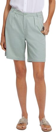 NYDJ Relaxed Linen-Blend Tomatillo Short