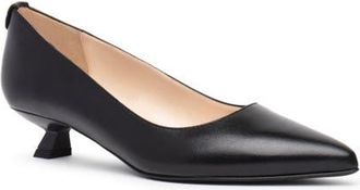 Nero Giardini Pointed Toe Kitten Heel Pump in Black at Nordstrom, Size 7Us
