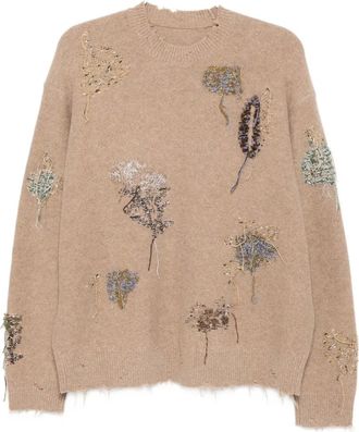 JNBY Maglione Botanical - Toni neutri