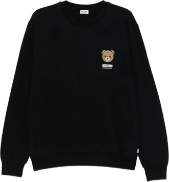 Moschino Sweatshirt met berenprint - Heren - Sweatshirts - Zwart - S - Katoen - Hoodies & sweatvesten