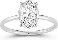 Glaze Jewelry Oval Cut Moissanite Ring in Silver at Nordstrom Rack, Size 6