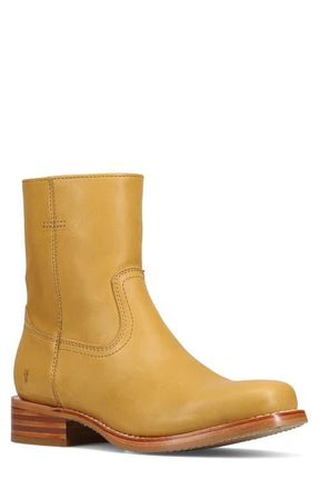 Frye Campus Suede Plain Toe Zip Boot in Banana at Nordstrom, Size 11.5