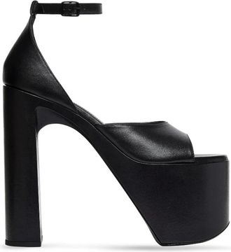 Balenciaga Sandaal van kalfsleer met verstelbare band - Dames - Sandalen met hakken - Zwart - 39 EU - Leer - Schoenen