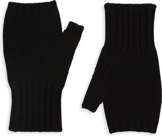 Vince Cashmere Fingerless Handwarmers in Black at Nordstrom