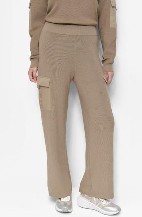 DKNY Cargo Sweater Pants in Taupe at Nordstrom, Size Small