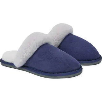 Celtic & Co. Ladies British Turnback Mules in Blue Iris at Nordstrom, Size 10