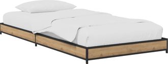 vidaXL Estructura De Cama Roble Artisan 80 X 200 Cm Vidaxl