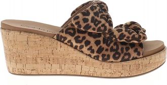 Corkys Footwear Womens Bowed Up Wedge In Leopard