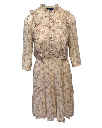 Polo Ralph Lauren jurk met lange mouwen en bloemenprint van viscose