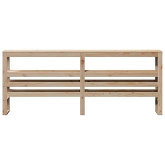 Berkfield Home Headboard with Shelves 180 cm Solid Wood Pine in Light Tan