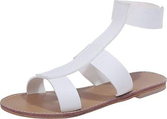 Generic Uwdiohq Womens Wedge Sandals Big Flat Toe Roman Size All- Summer Open Ladies Fashion Running Women Comfort Walking For Uk Wide Fit Sandal Shoes Slingb