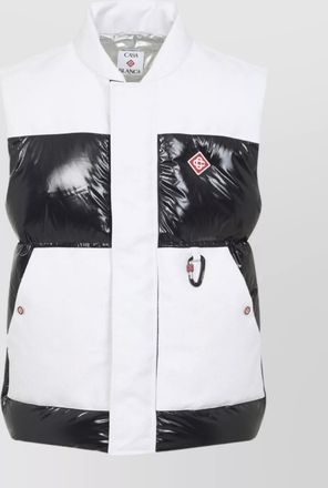 Casablanca quilted sleeveless jacket carabiner detail