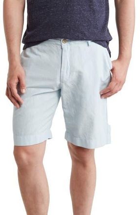 Faherty Malibu Linen & Cotton Chino Shorts in Light Blue at Nordstrom Rack, Size 40
