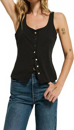 Nation Ltd Brya Scoop Neck Sleevess Top In Black