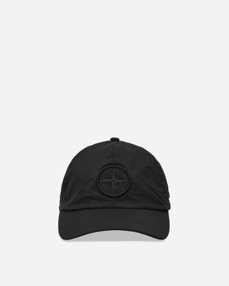 Stone Island Nylon Metal Baseball Cap Black
