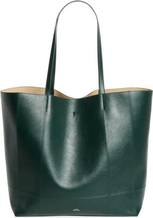 Toteme Roam Leather Tote in Dark Green at Nordstrom