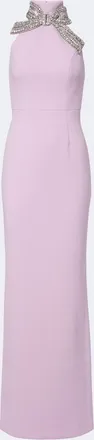 Rebecca Vallance Yolanda embellished cr&ecirc;pe gown