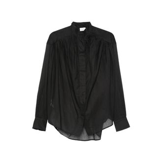 Andamane Rania Gathered Semi-sheer Blouse