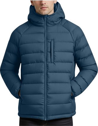 Generic Winter Jackets for Men Solid Color Hooded Padded Coat Lightweight Multi-Functional Down Jacket with Pockets Warm Fall Winter Jackets Mens Windproof Wa