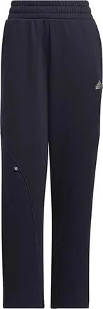 adidas (WMNS) adidas FW24 Small Logo Fleece Joggers Asia Sizing Navy Silver JJ3572