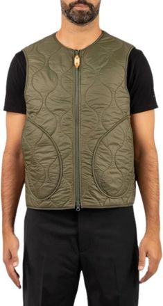 Manifattura Ceccarelli Gilet in Lana Trapuntato - - Jackets - Uomo - Verde - XL