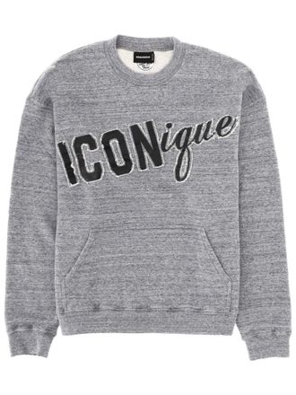 Dsquared2 Iconique Grey Diagonal Logo Sweatshirt