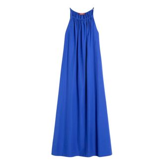 Max Mara Maxi Dresses, female, Blue, Size: L Maxi Poplin Dress