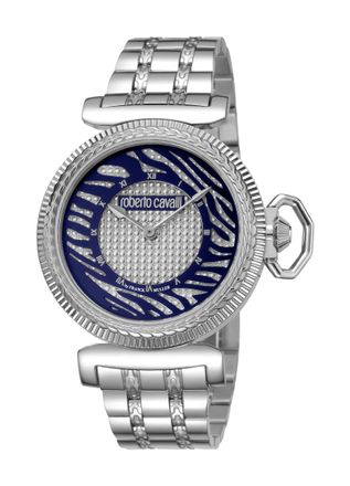 Roberto Cavalli Womens silver dial stainless steel watch - One Size