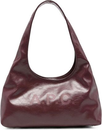 A.P.C. A. p.c. Logo-print Patent-finish Tote Bag