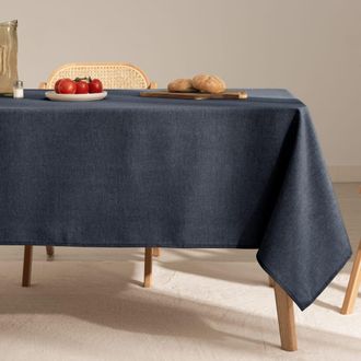 Mint Mantel liso tacto tejido y tratamiento antimanchas tejano