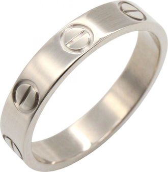 Cartier White Gold White Gold (18K) Band Ring (Pre-Owned)