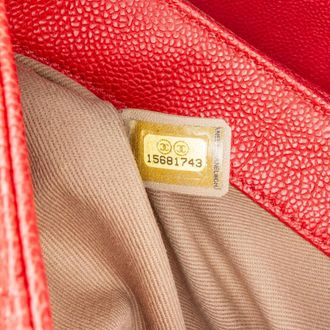 Chanel Hobo Bags - 2011 Medium Quilted Caviar Simply CC Flap - Gr. unisize - in Rot - für Damen