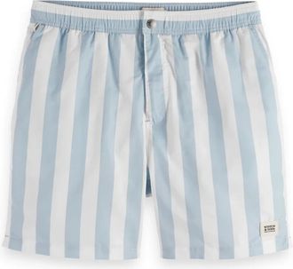 Scotch & Soda Gestreepte gestructureerde zwemshorts - Heren - Strandmode - Veelkleurig - 2XL - Badmode
