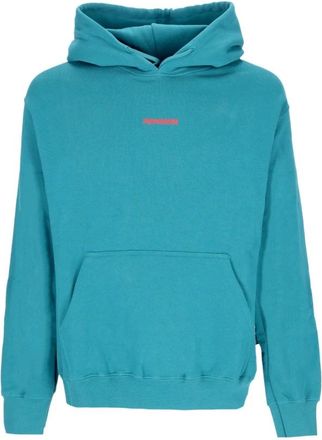 PROPAGANDA Geribbelde Skin Hoodie Benzine - Heren - Hoodies - Blauw - S - Katoen - Hoodies & sweatvesten