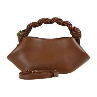 Ganni Mini Bou Tas - Dames - Tassen - Bruin - Maat: ONE Size Katoen