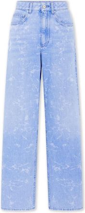 Paco Rabanne Vervaagde Blauwe Baggy Denim Jeans - Dames - Loose Fit Jeans - Blauw - W27 - Denim - Jeans