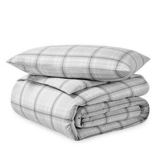 Bare Home 100% Cotton Flannel Duvet Cover & Sham Set in Tartan Plaid at Nordstrom, Size Queen