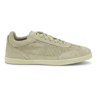 Kiton Sneakers, male, White, Size: 10 US Openwork Suede Sneakers