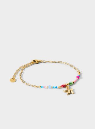 Simons Womens Starfish colourful bead bracelet