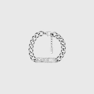 Diesel Stainless Steel ID Bracelet - Bracelets - Unisex - Silver