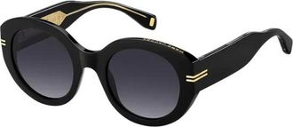 Marc Jacobs Ovale Zonnebril - Dames - Zonnebrillen - Zwart - 51 MM - Accessoires