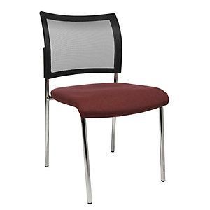 Topstar Silla Para Visitas Apilable 4 Patas Respaldo Reticulado