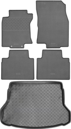 OEM Juego De Alfombrillas De Goma Para Coche Y Alfombrilla Para Maletero Para Nissan X-trail T32 Suv (2014-2017)