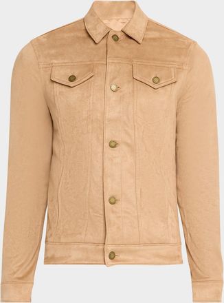 Monfrere Mens Dean Faux Suede Shirt Jacket