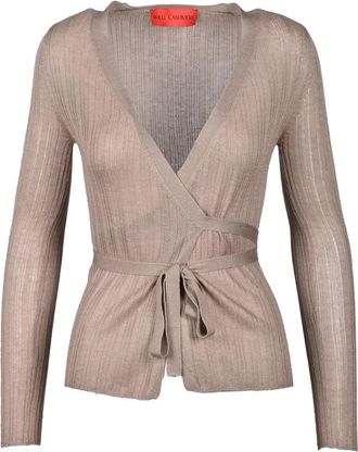 Wild Cashmere Wrap Cardigan - Taupe